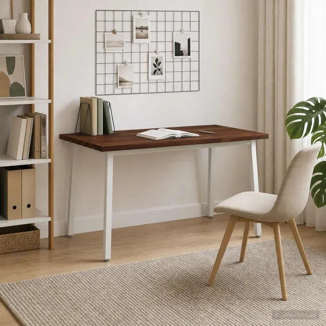 vidaXL Vierkante Eettafel 140 x 90 x 75 cm Massief Acaciahout bruin