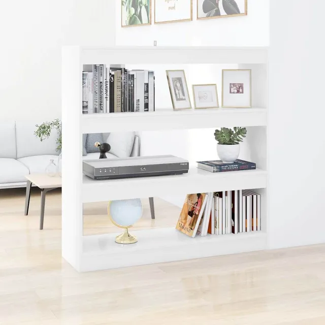 vidaXL Boekenkast/kamerscherm 100x30x103 cm wit, foto 2