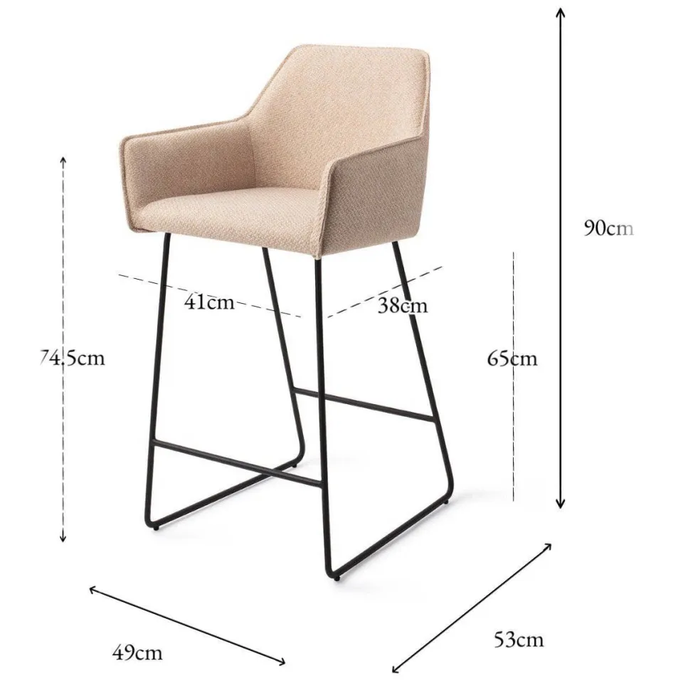 Jesper Home Hofu barkruk beige, foto 5