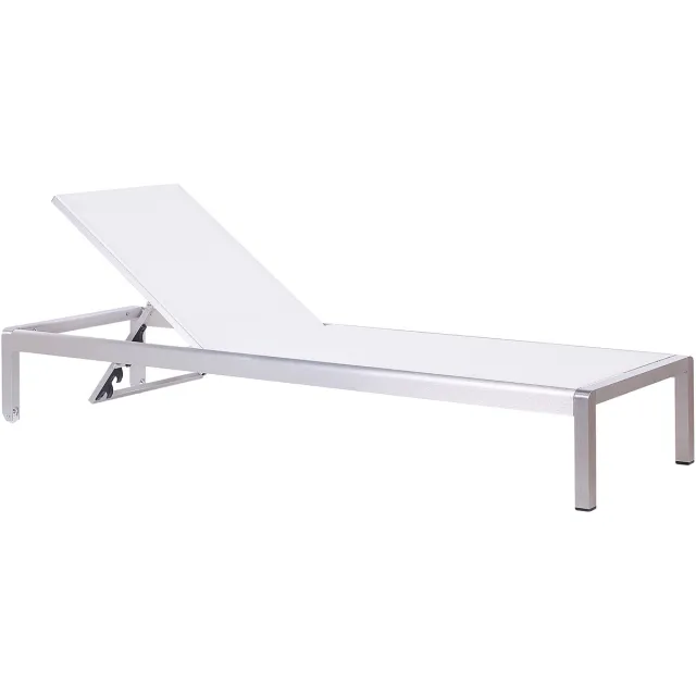 Beliani FOSSATO - Strandstoel - Wit - Aluminium