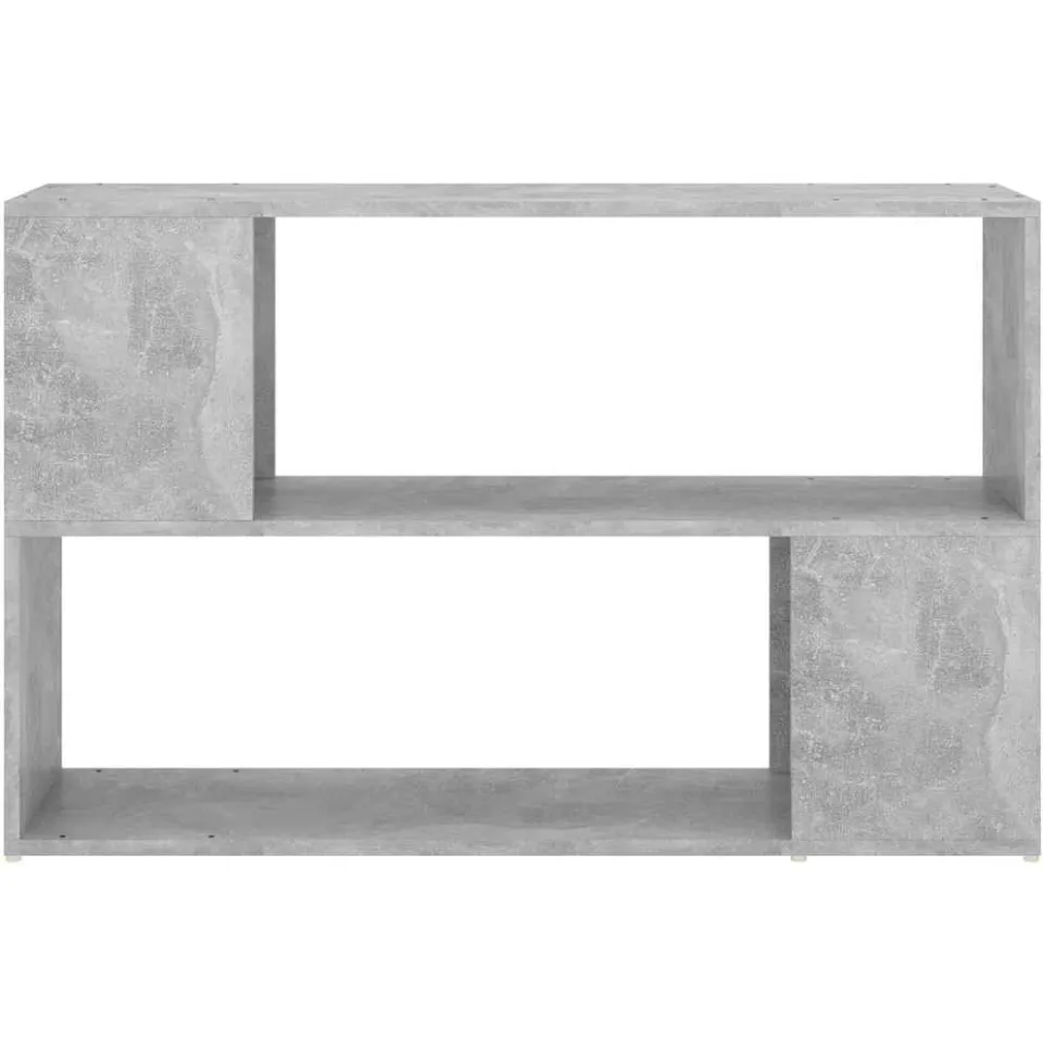 vidaXL Boekenkast 100x24x63 cm bewerkt hout betongrijs grijs, foto 4