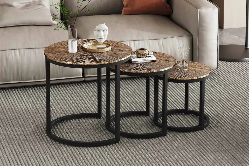 salontafelset Emina goud, foto 4