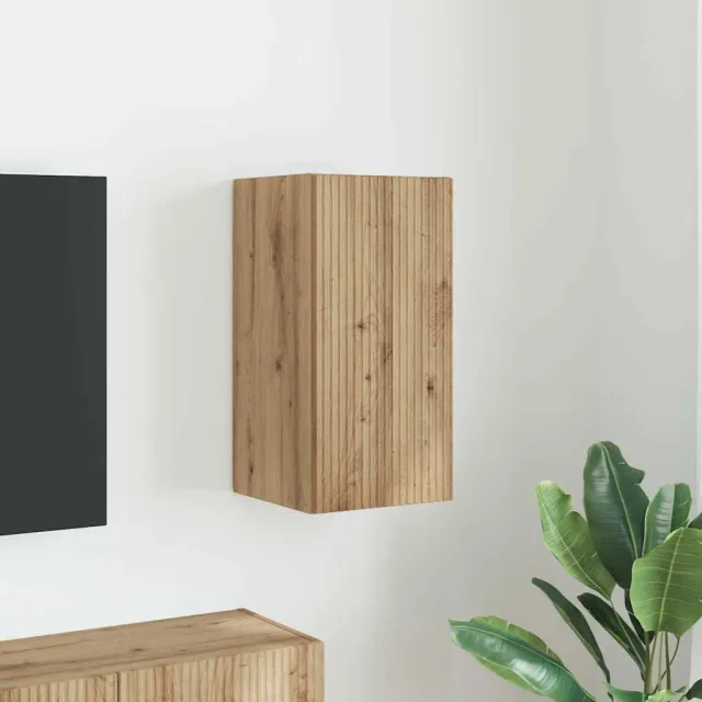vidaXL TV Wandkast 30 x 31 x 60 cm Ambachtelijk eiken Bewerkt hout, foto 2