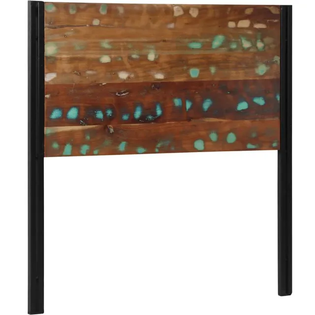vidaXL Hoofdeinde 100 cm massief gerecycled en ijzer Bruin