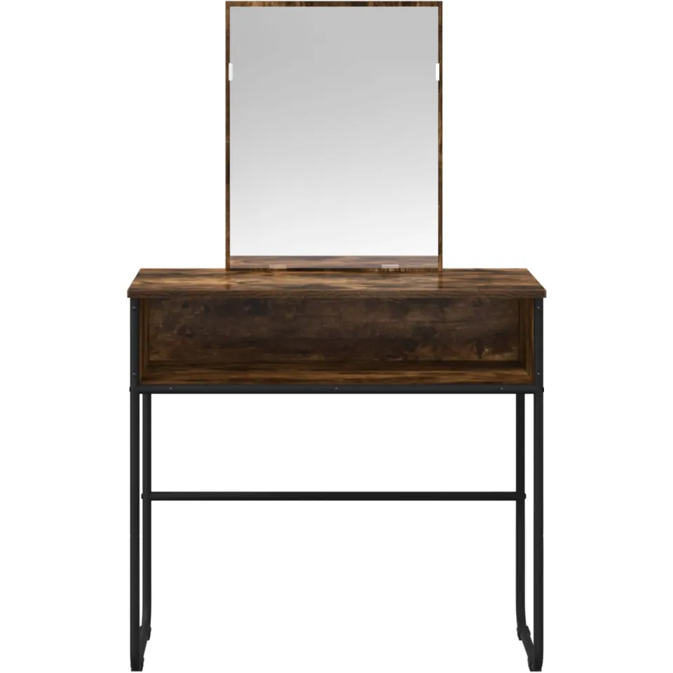 vidaXL Plafondtafel Gerookt eiken 81 x 40 x 131 cm Bewerkt hout, foto 3