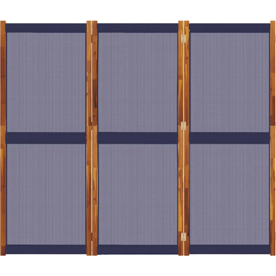 vidaXL Kamerscherm met 3 panelen 210x180 cm donkerblauw blauw, foto 4