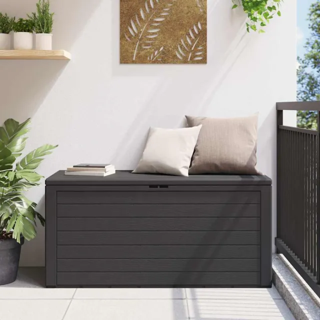 vidaXL Tuinbox 116x44x55 cm antraciet, foto 2