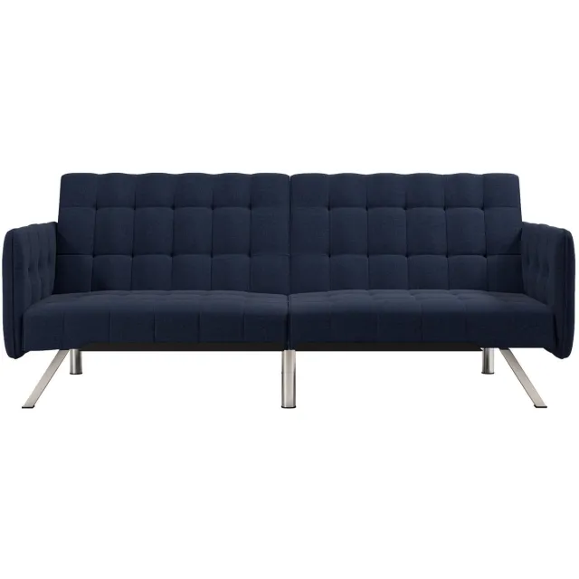 Notio Living Emily-Slaapbank - 3-zits - Marine Linnen Marineblauw