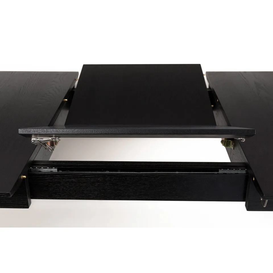 Zuiver verlengbare eetkamertafel Glimps (120/162x80 cm) zwart, foto 5