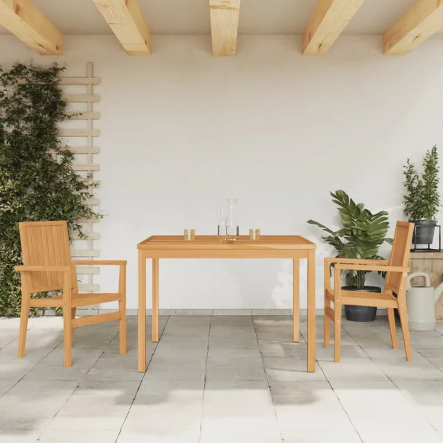 vidaXL 3-delige Tuinset massief teakhout bruin, foto 2