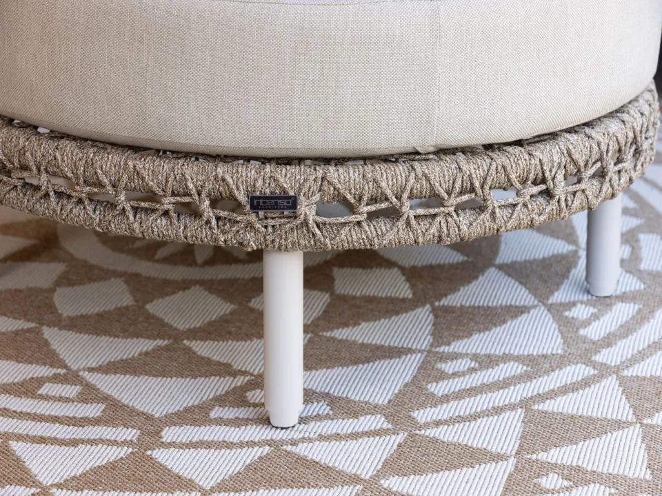 Intenso Furniture Intenso Nusco lounge voetenbank taupe, foto 4