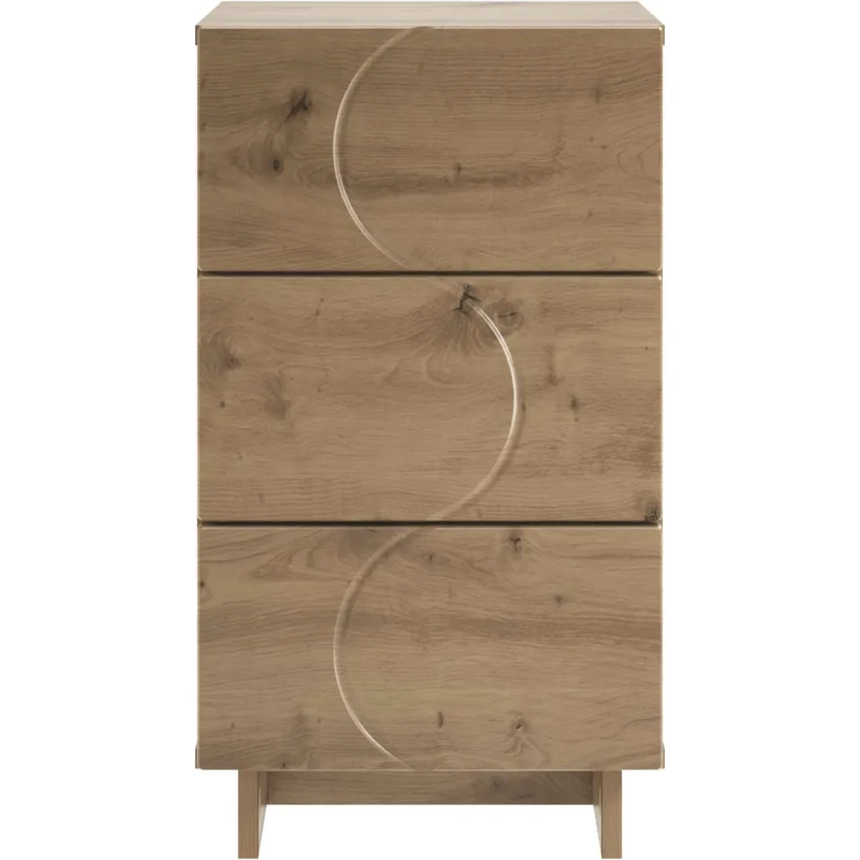 vidaXL Nachtkastje Artisan eiken 33,5 x 34,5 x 60 cm Bewerkt hout, foto 4