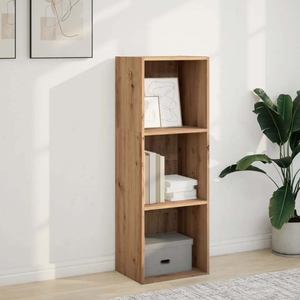 vidaXL Boekenkast 40x30x114 cm bewerkt hout artisanaal eikenkleurig, foto 2