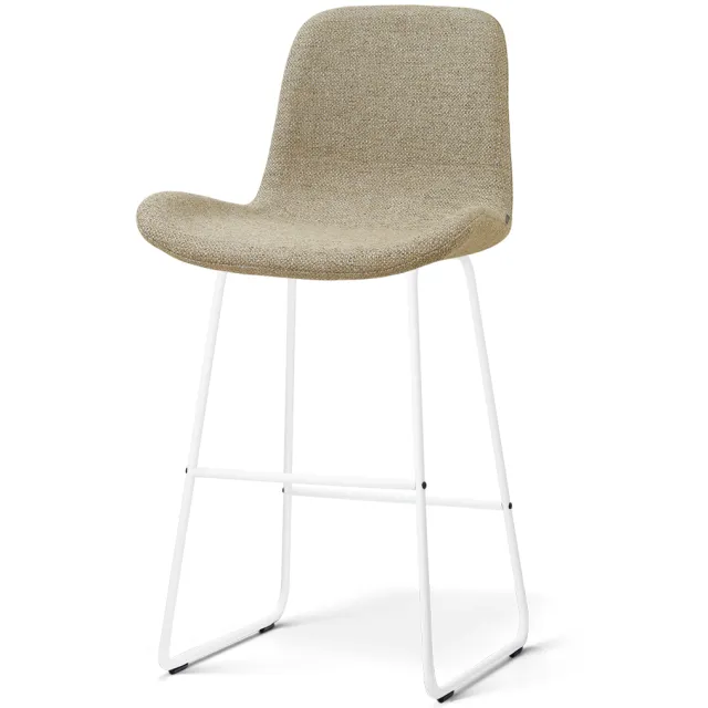 Nolon Nino-Fé barkruk taupe melange - wit onderstel - 75 cm