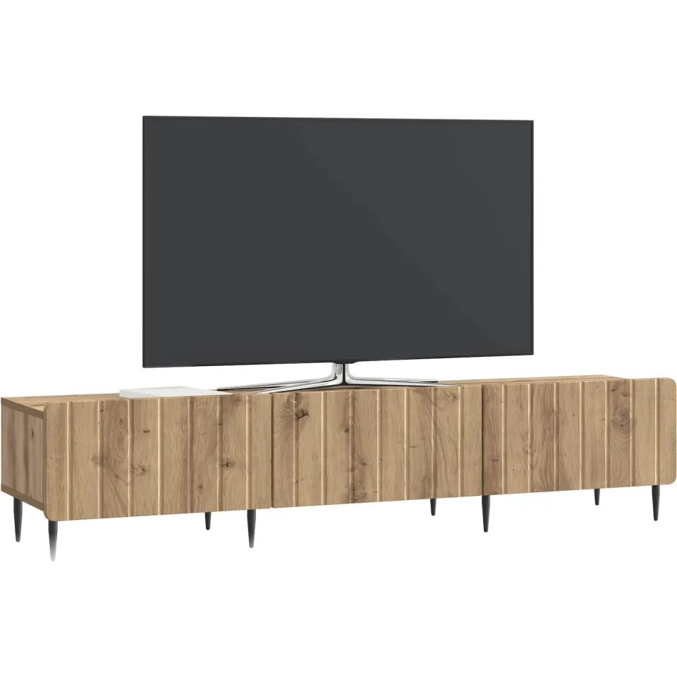 vidaXL TV-kast 147 x 34,5 x 32 cm Artisanaal eiken Bewerkt hout, foto 3