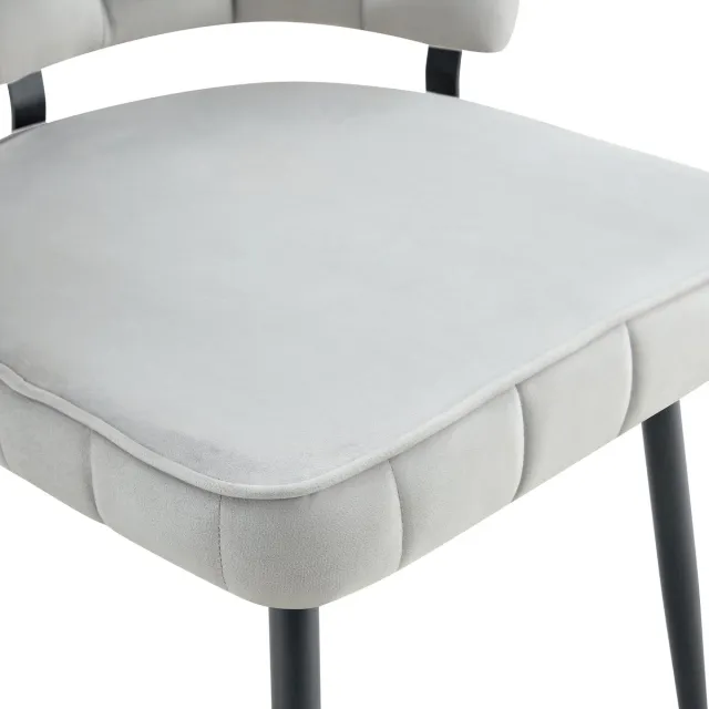MODENUIT Eettafelset 107 cm Rond - Met Dubbele Opbergplanken - Voor Kleine Eetruimtes - MDF en Metaal - Lichtgrijs en Notenhoutkleur Lichtgrijs, Walnoot, Zwart