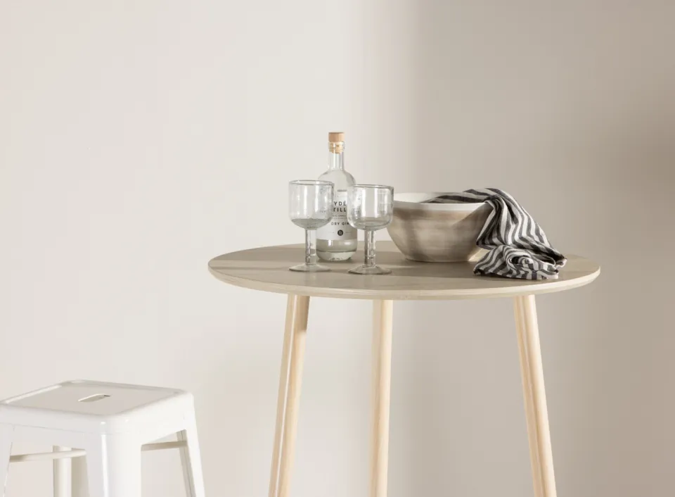 Nohr Ronde Bartafel 'Quennel' 70cm, kleur Whitewash, foto 5