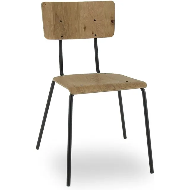 Workliving Eetkamerstoel Houten Design Tressia Blank eiken
