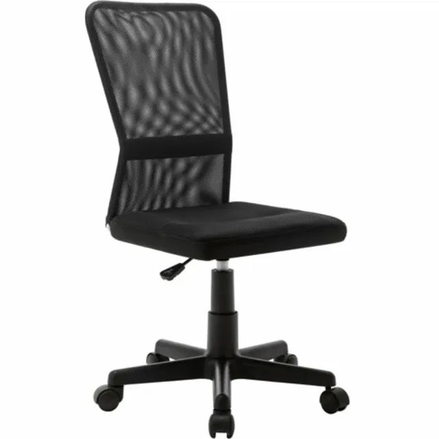 vidaXL Kantoorstoel - 44x52x100 - cm - mesh - stof - zwart