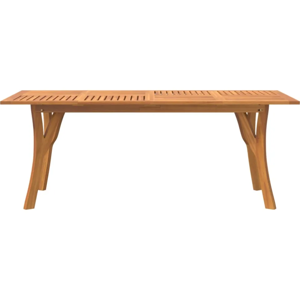 vidaXL Tuintafel 200x90x75 cm massief acaciahout Bruin