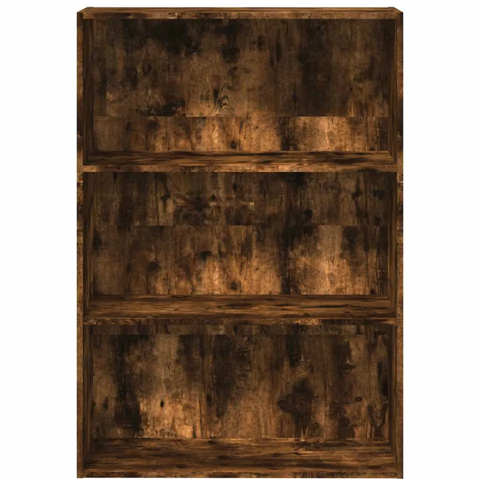 vidaXL Boekenkast 80x30x114 cm bewerkt hout gerookt eikenkleurig, foto 4