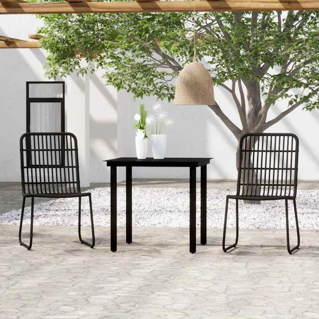 vidaXL 3-delige Tuinset zwart, foto 2