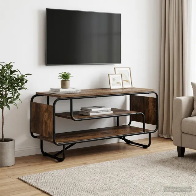 vidaXL TV-standaard 98 x 36 x 45 cm Gerookt eiken Bruin