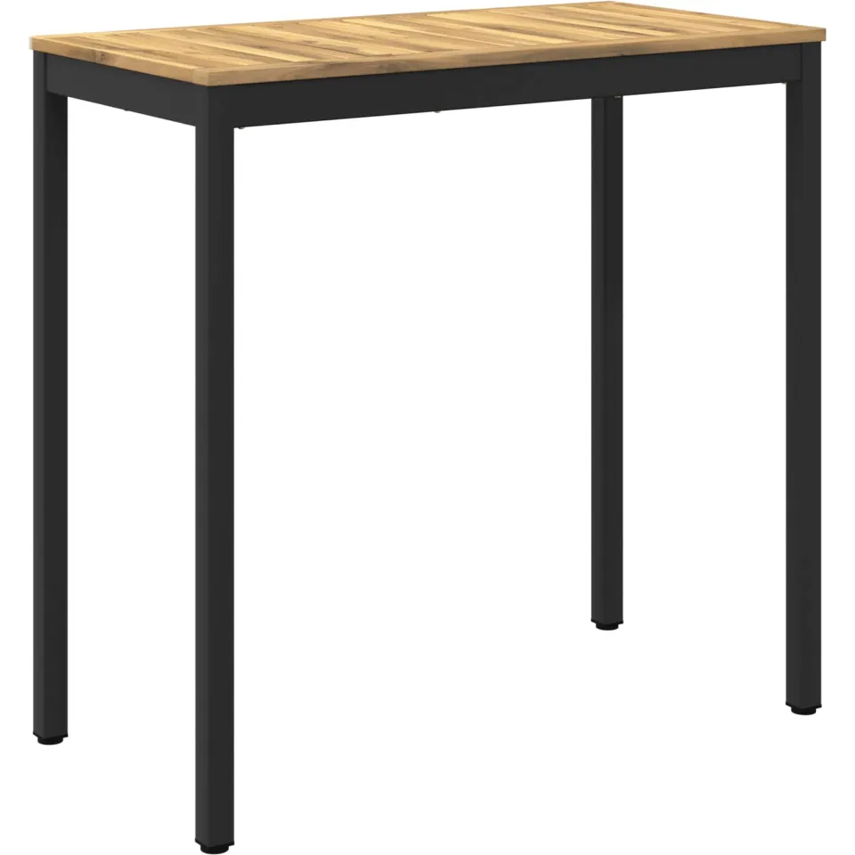 vidaXL Tuinbar Tafel NAARDEN Whitewash en zwart 108,5 x 55 x 105 cm, foto 3