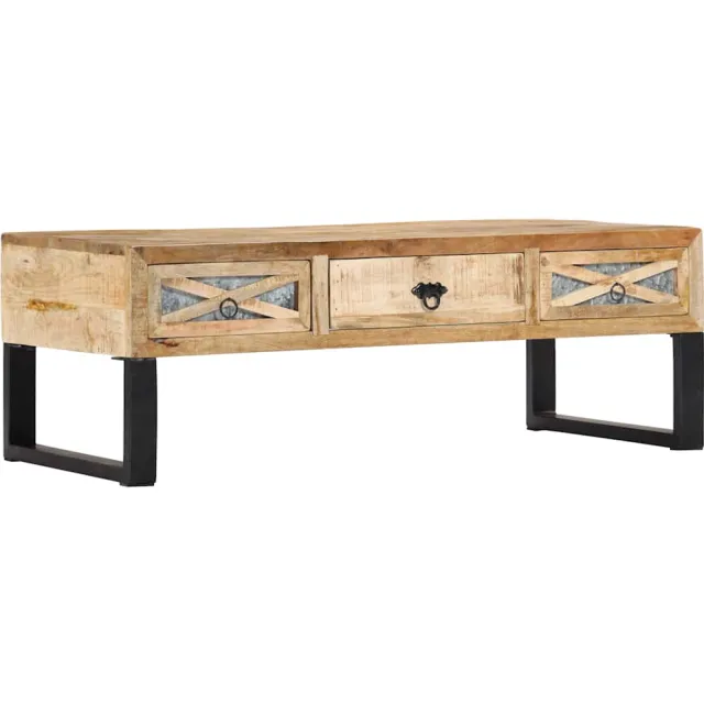 vidaXL Salontafel 110x50x38 cm massief mangohout Bruin