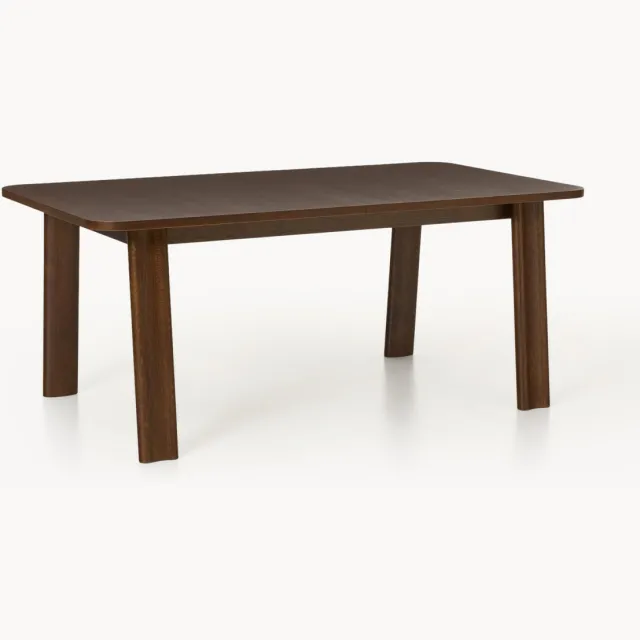 Westwing Collection Uitschuifbare eettafel Ember, in verschillende formaten bruin