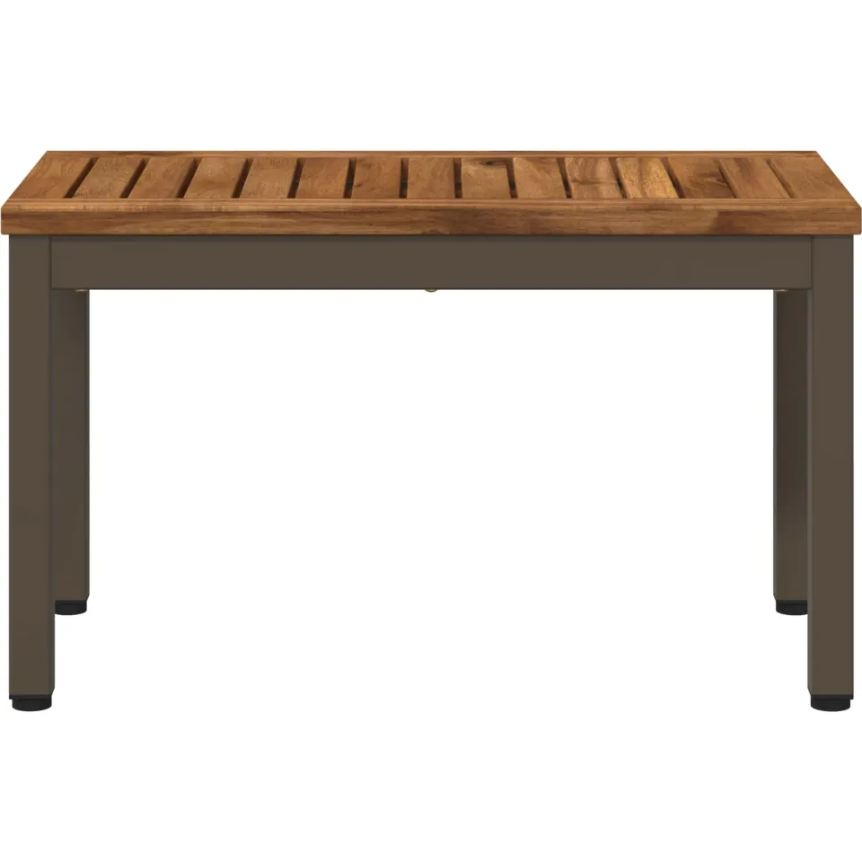 vidaXL Salontafel NAARDEN Natuurlijk en Koffie 60,5 x 30 x 36 cm bruin, foto 3