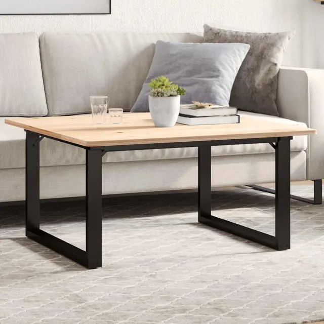 vidaXL Salontafelpoten O-frame 70x60x43 cm staal Zwart