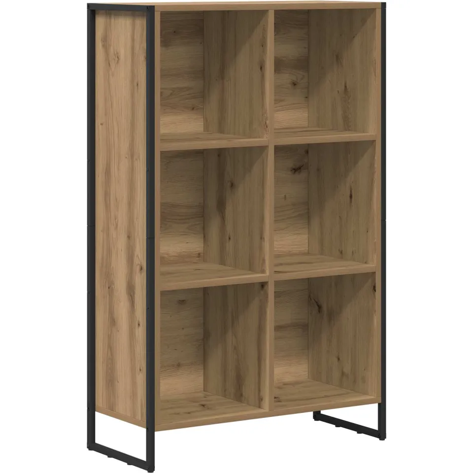 vidaXL Boekenkast Artisanaal eiken 68 x 30 x 108 cm Bewerkt hout, foto 3