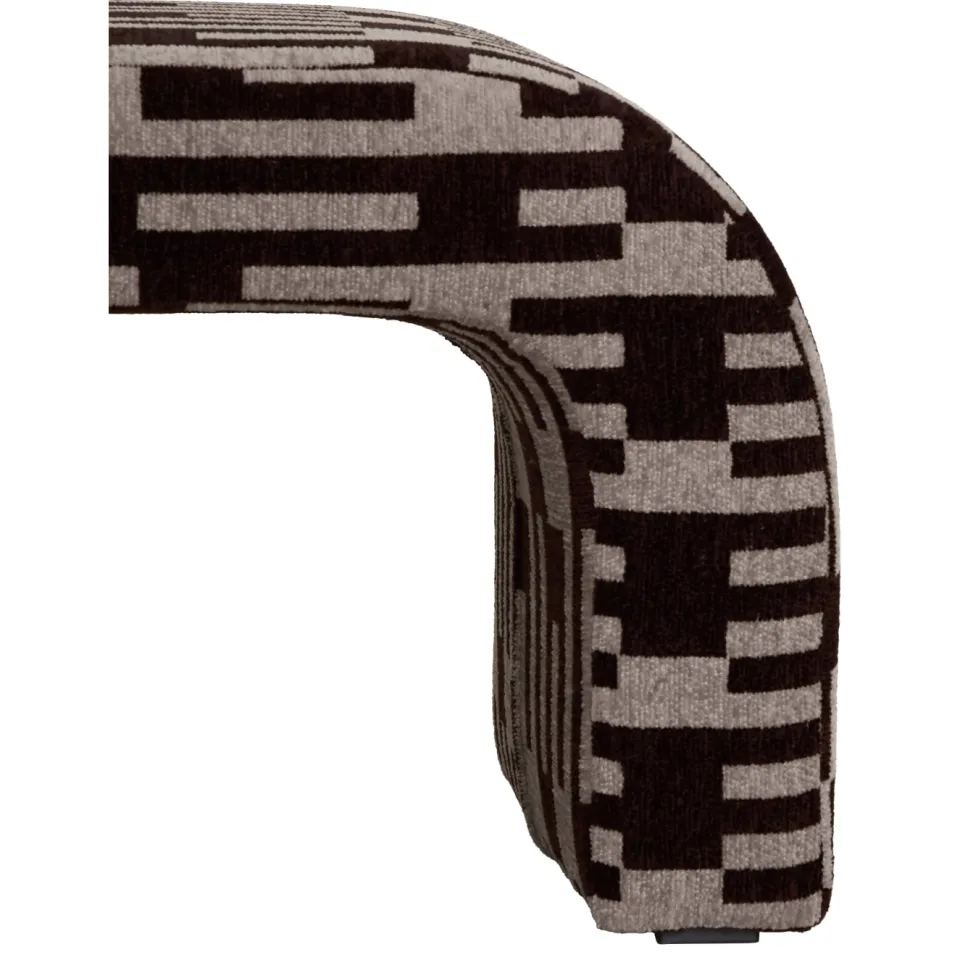 NOUS Living eetkamerbank Cannes 140 cm city brown, foto 5