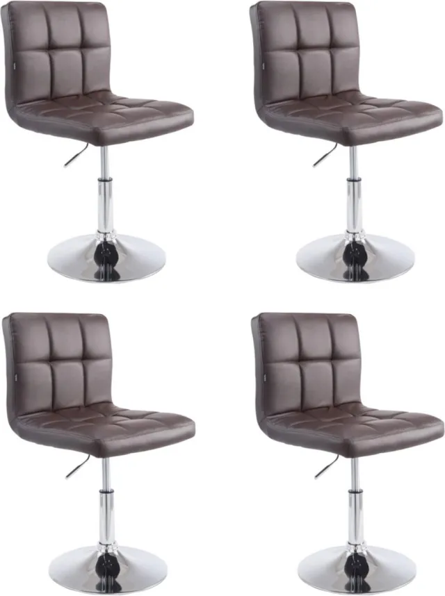 CLP Palma Set van 4 Lounger - Kunstleer bruin