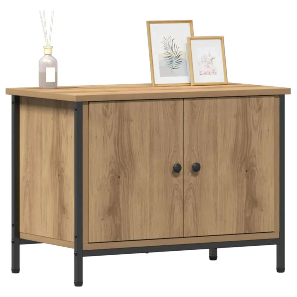 vidaXL TV-kast 60 x 35 x 45 cm Artisan Eiken Bewerkt hout Bruin