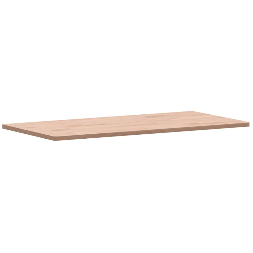 vidaXL Tafelblad rechthoekig 100x50x1,5 cm massief beukenhout Bruin