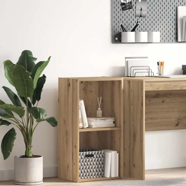 vidaXL Boekenkast 40x30x77 cm bewerkt hout artisanaal eikenkleurig, foto 2