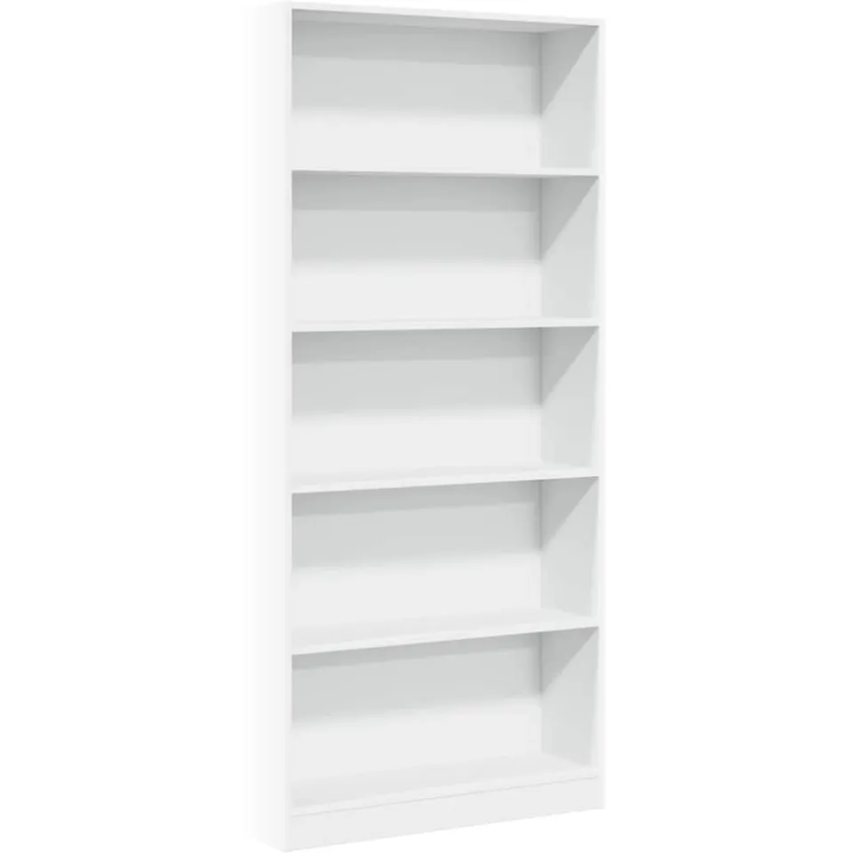 vidaXL Boekenkast 80x24x176 cm bewerkt hout wit, foto 3