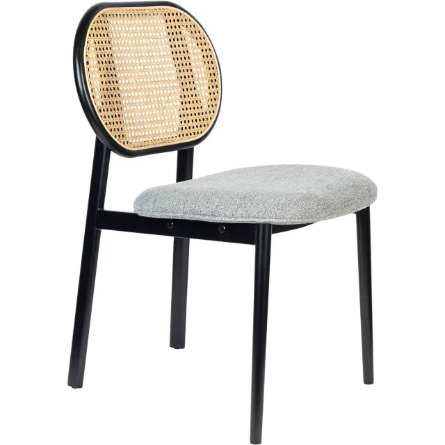 Zuiver Spike eetkamerstoel grijs Naturel/grijs