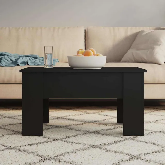 vidaXL Salontafel 79x49x41 cm bewerkt hout zwart, foto 2