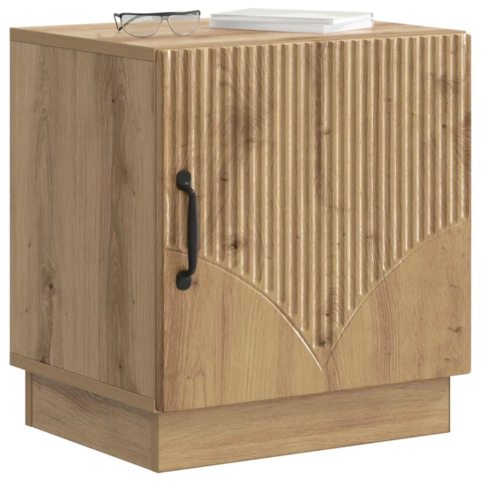 vidaXL Nachtkastje 2 st Artisanaal eiken 43 x 34,5 x 47 cm Bruin