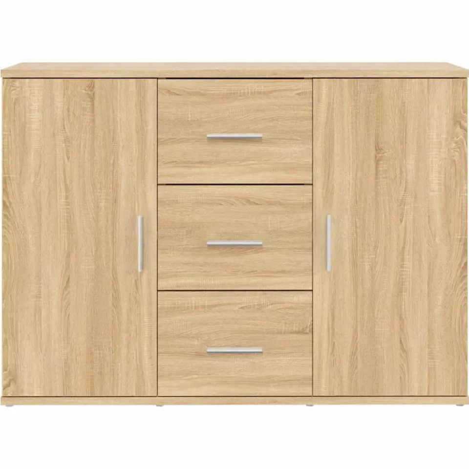 vidaXL Dressoir 91x29,5x65 cm bewerkt hout sonoma eikenkleurig, foto 4