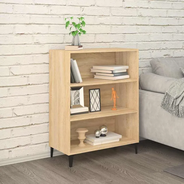 vidaXL Dressoir 69,5x32,5x90 cm bewerkt hout sonoma eikenkleurig Bruin