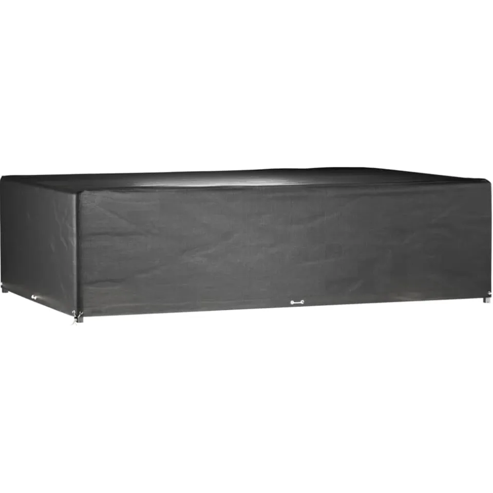 vidaXL Tuinmeubelhoezen 2 st 16 oogjes rechthoekig 325x205x90 cm zwart, foto 2