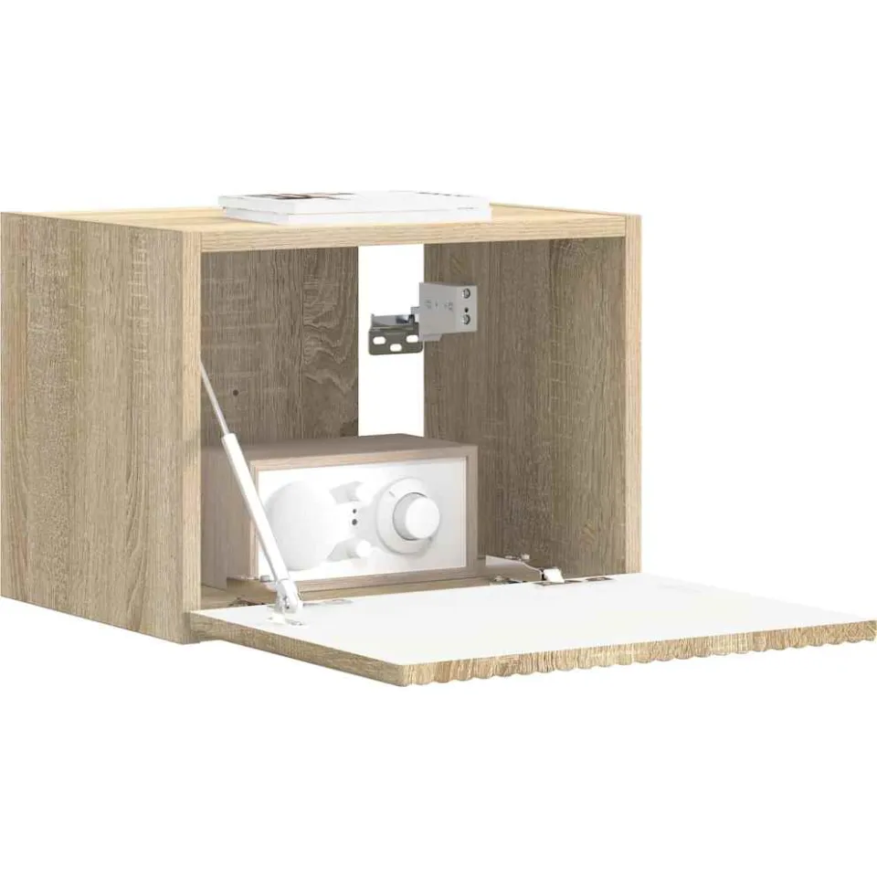 vidaXL TV Wandkast 39 x 31 x 29,5 cm Sonoma Bewerkt hout Bruin
