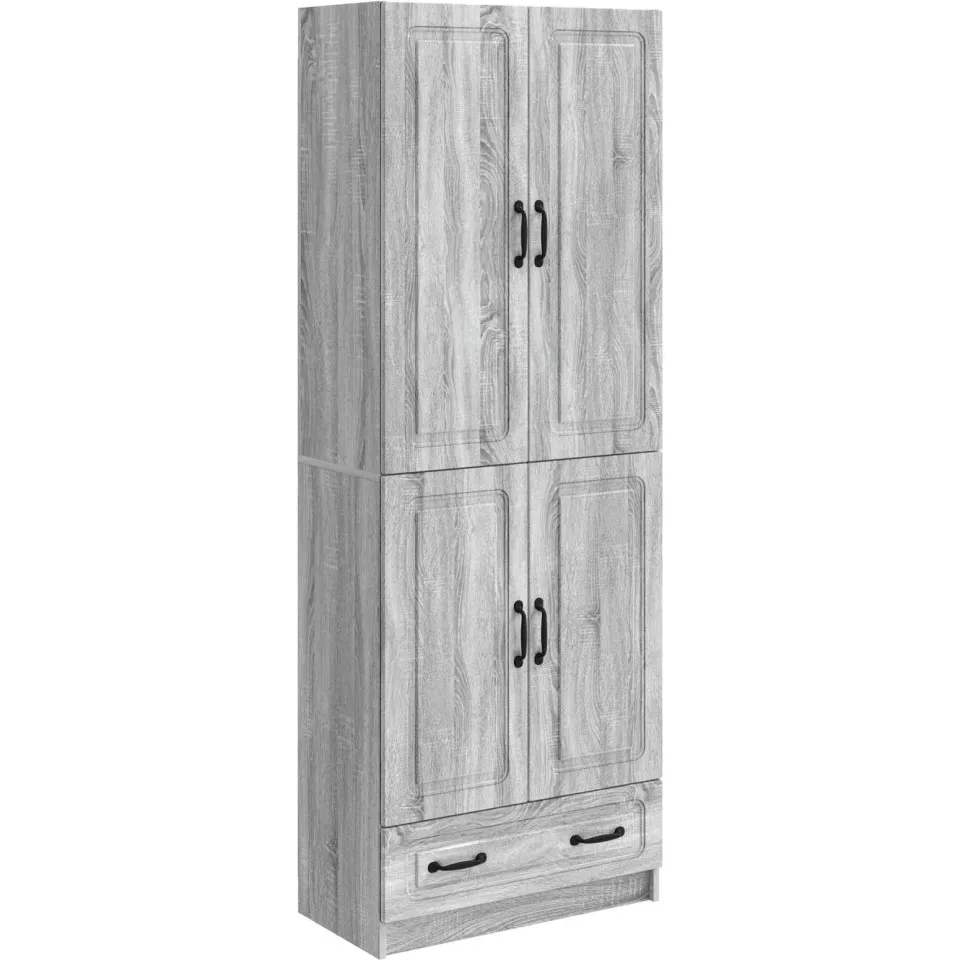 vidaXL Kastenset 2 st Grijs Sonoma Bewerkt hout, foto 3