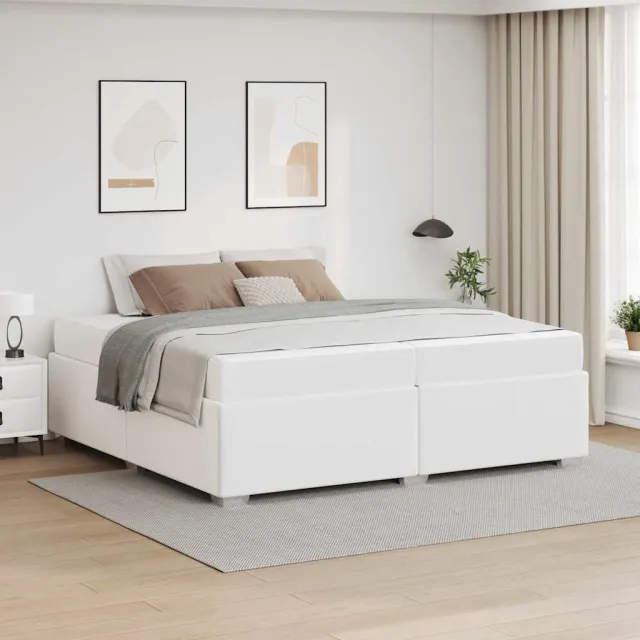 vidaXL Bedframe Wit 200 x 200 cm PVC
