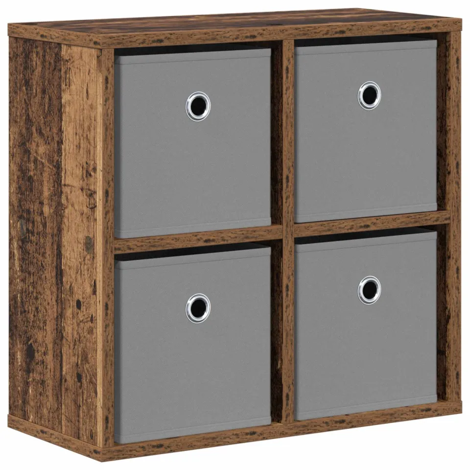 vidaXL Dressoir Oudhout 49,5 x 22 x 47 cm bruin, foto 3