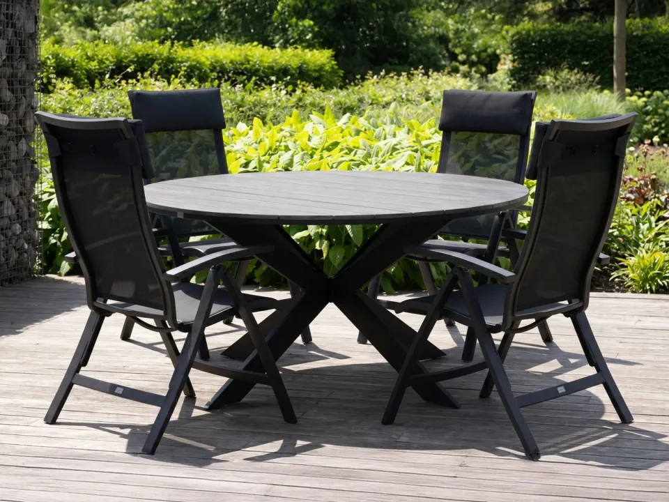 Bellagio tuinmeubelen Bellagio Lugo/Fidenza ø149cm dining tuinset 6-delig, foto 4